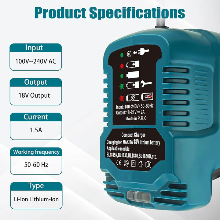 Portable Mini Charger for Makita 18V Battery Charger | Powuse