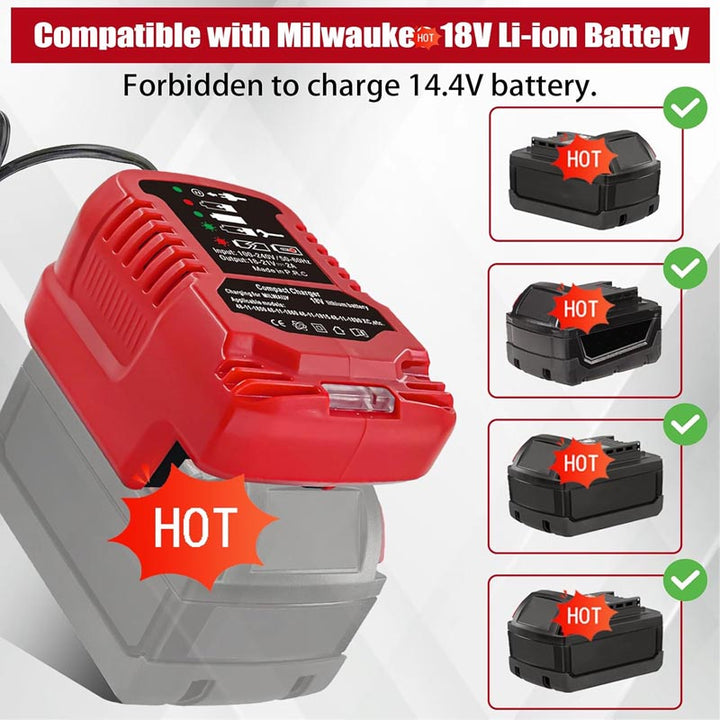 Portable Mini Charger for Milwaukee 18V Battery Charger | Powuse