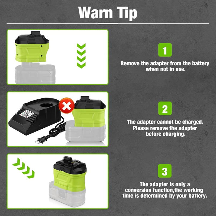 Ryobi 18V to 12V Battery Adapter | Powuse