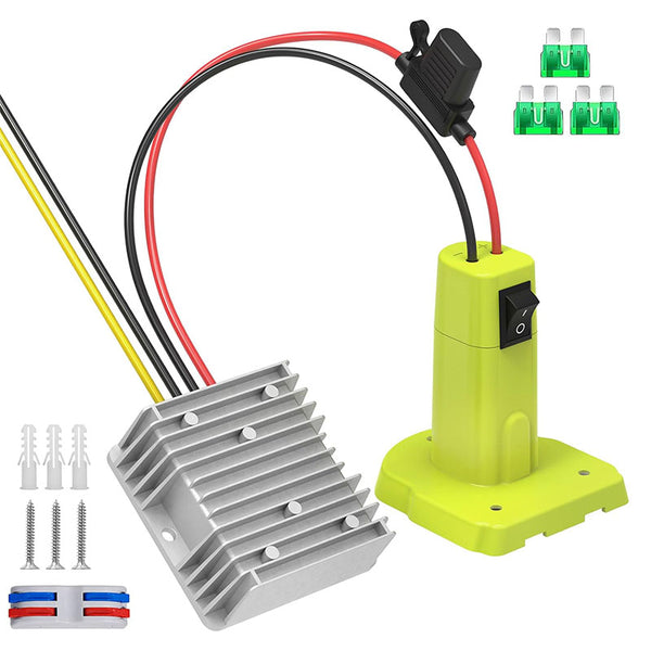 Ryobi 18V to 12V Step-Down Converter DC 12V 15A 180W | Powuse
