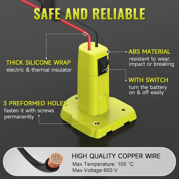 Ryobi 18V to 12V Step-Down Converter DC 12V 15A 180W | Powuse