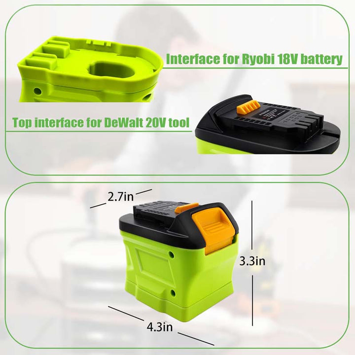 Ryobi 18V to DeWalt 20V Battery Adapter | Powuse