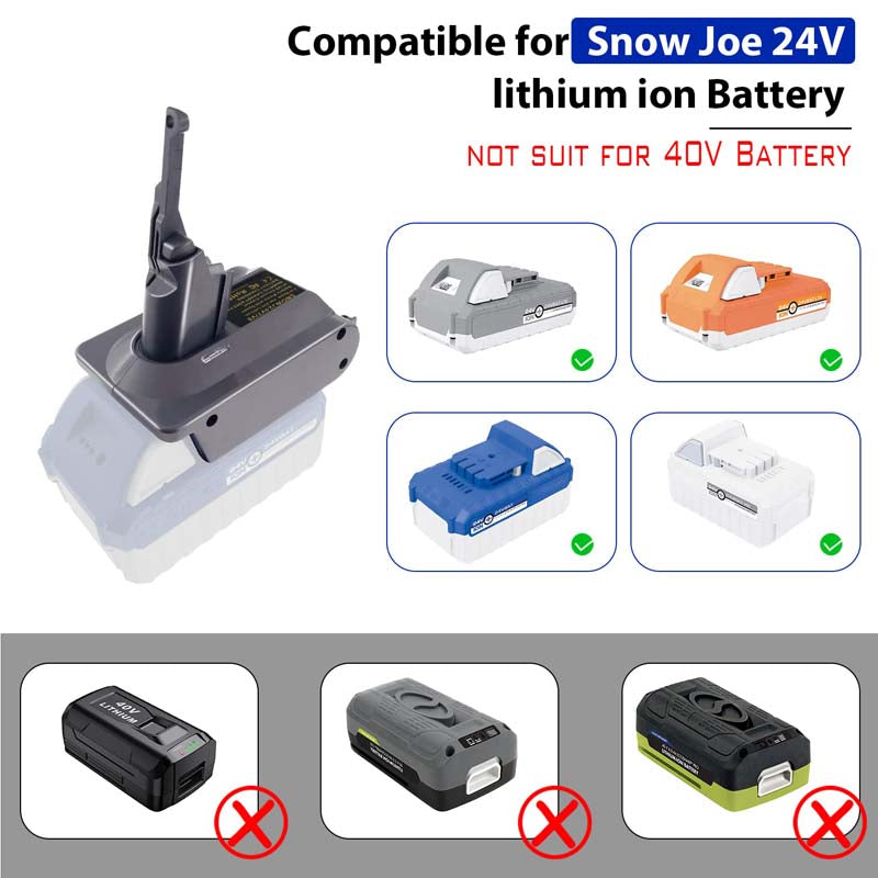 2-in-1 Black+Decker 36V to Dyson V7/V8 Battery Adapter - Powuse