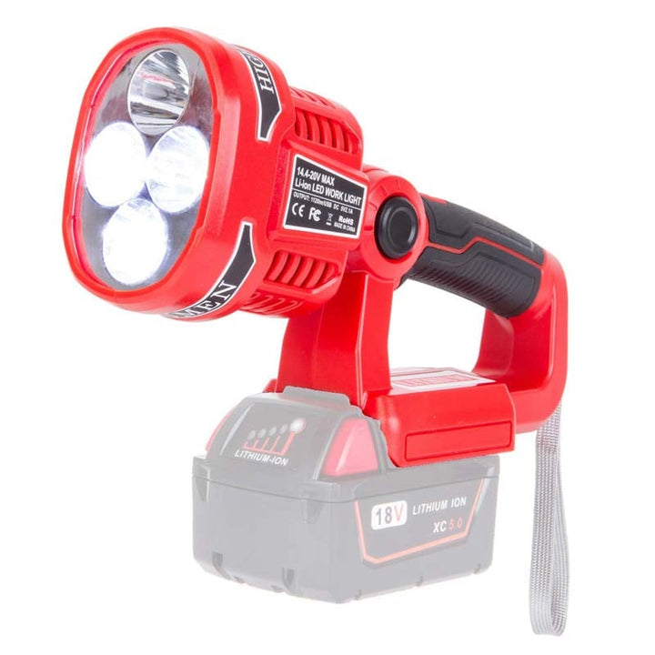 1120LM Cordless LED Work Light Powered by Milwaukee M18 Battery 1120LM Cordless LED Work Light Powered by Milwaukee M18 Battery