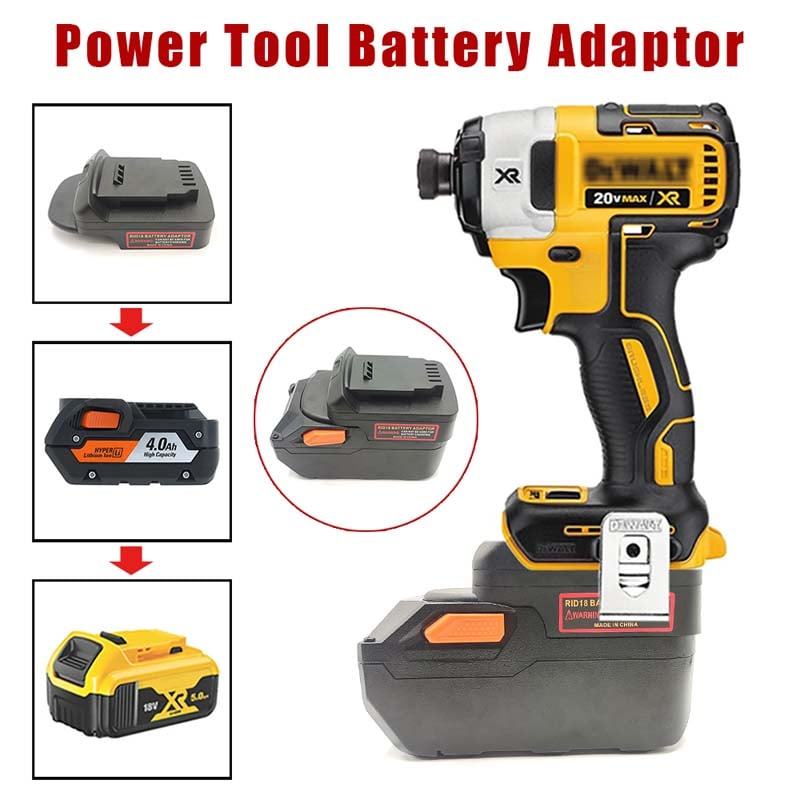 Battery Adapter Convert Milwaukee 18V M18 and Dewalt 20V Batteries to  Ridgid AEG Cordless Tools