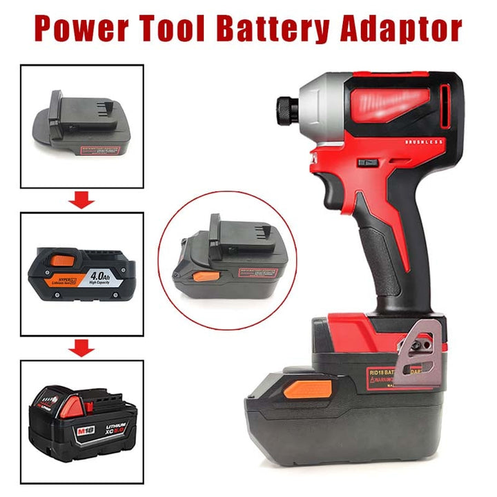 AEG/RIDGID 18V to Milwaukee 18V Battery Adapter | Powuse