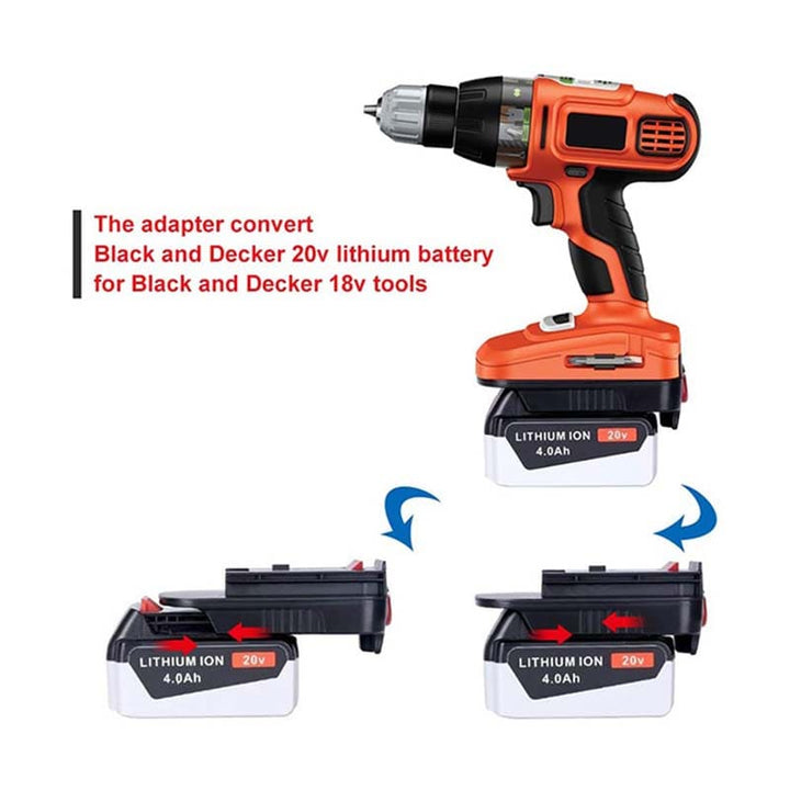 Black+Decker/Porter-Cable/Stanley 18V/20V to Black+Decker 18V NiCad Battery Adapter | Powuse