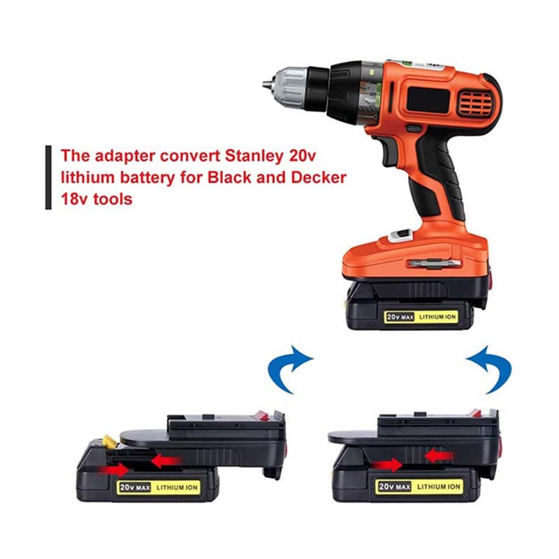 20V Lithium Battery Adapter BLACK DECKER 18V Use 20 Volt in 18 Volt tools  HPB18