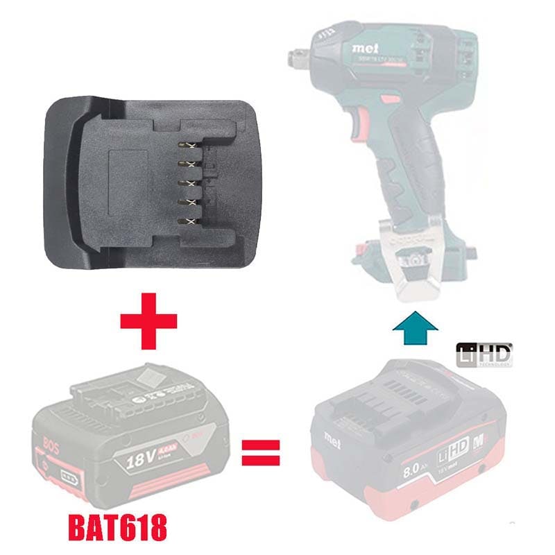 Bosch to Metabo Battery Adapter - Powuse