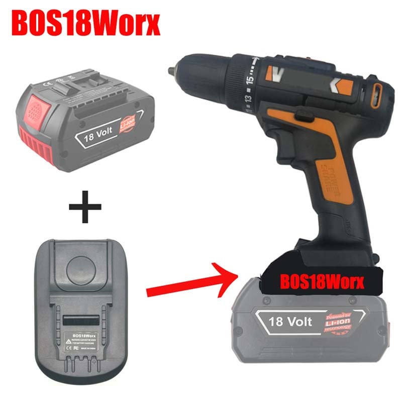 Worx 4 pin 20V battery - Bosch Professional 18V Tool Adapter ( Jadapters )