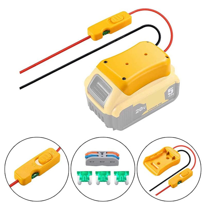 Upgraded Dewalt 20V Battery Power Wheels Adapter Powuse
