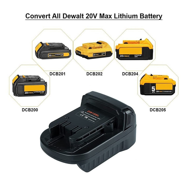 DeWalt 20V to Milwaukee 18V Battery Adapter | Powuse