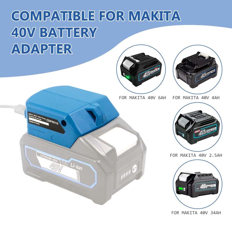 Makita USB Battery Adaptor for 40v Max XGT Batteries