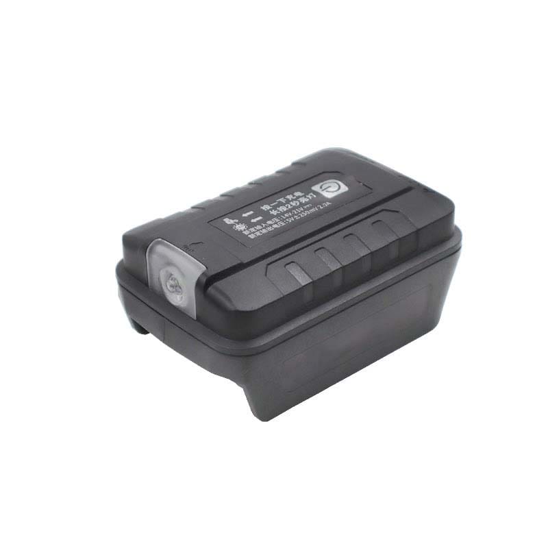 Dual USB Power Source with LED Light for Worx 5 PIN Battery Powuse