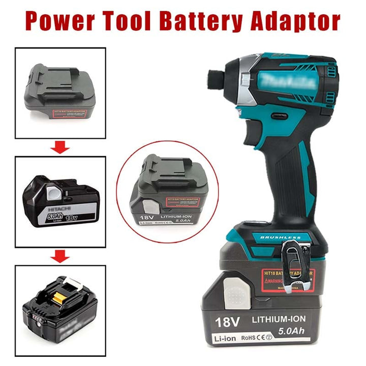 Hitachi/Hikoki/Metabo HPT 18V to Makita 18V Battery Adapter | Powuse