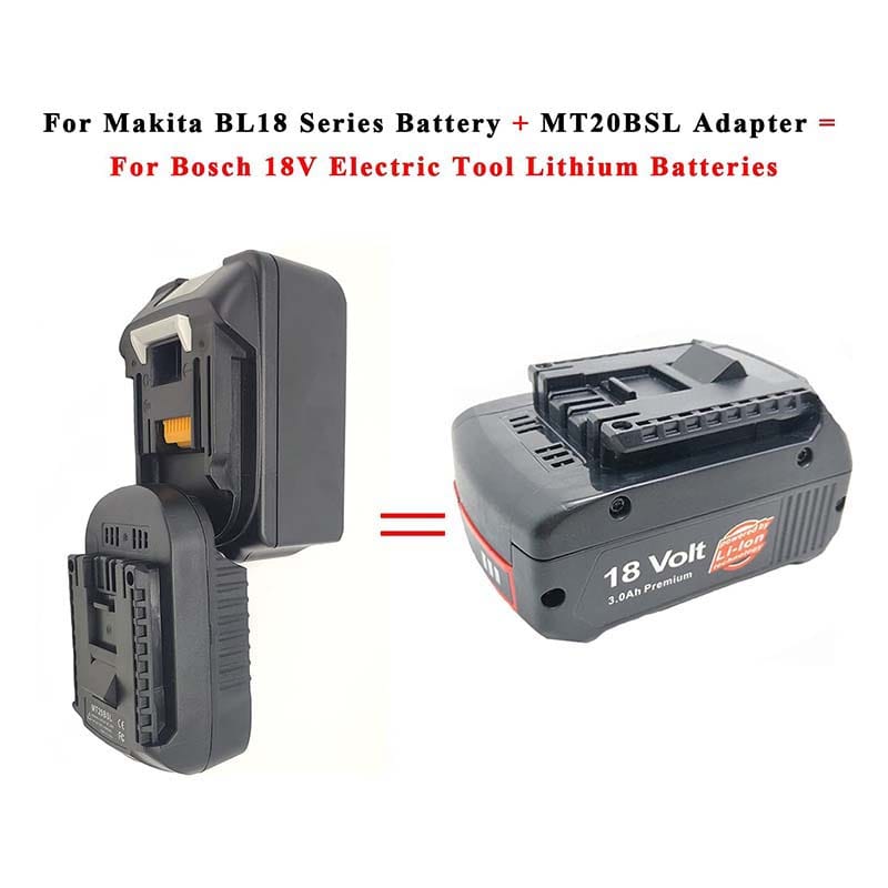 Adapter for Makita 18V Li-Ion Battery Convert to Bosch PBA 18V Li