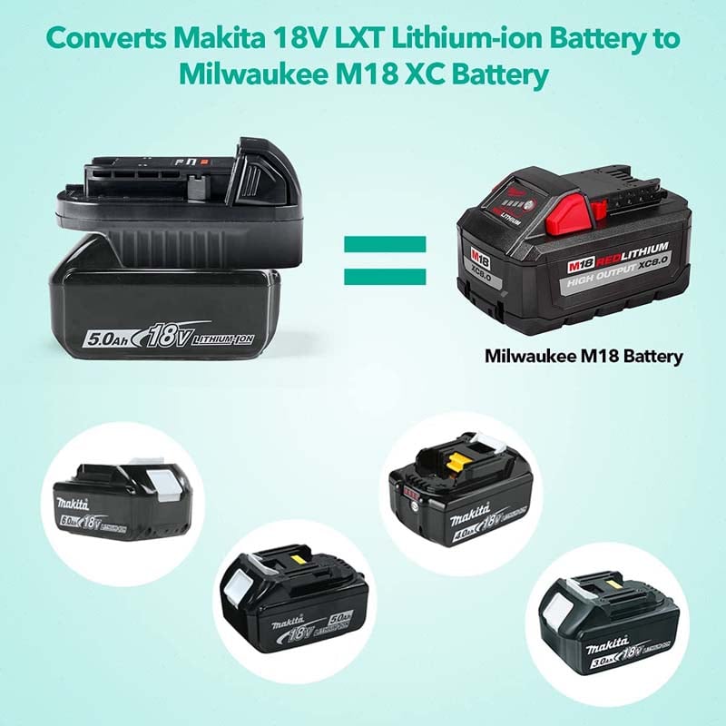 Milwaukee M18 Battery - Makita LXT 18V Tool Adapter ( Jadapters )
