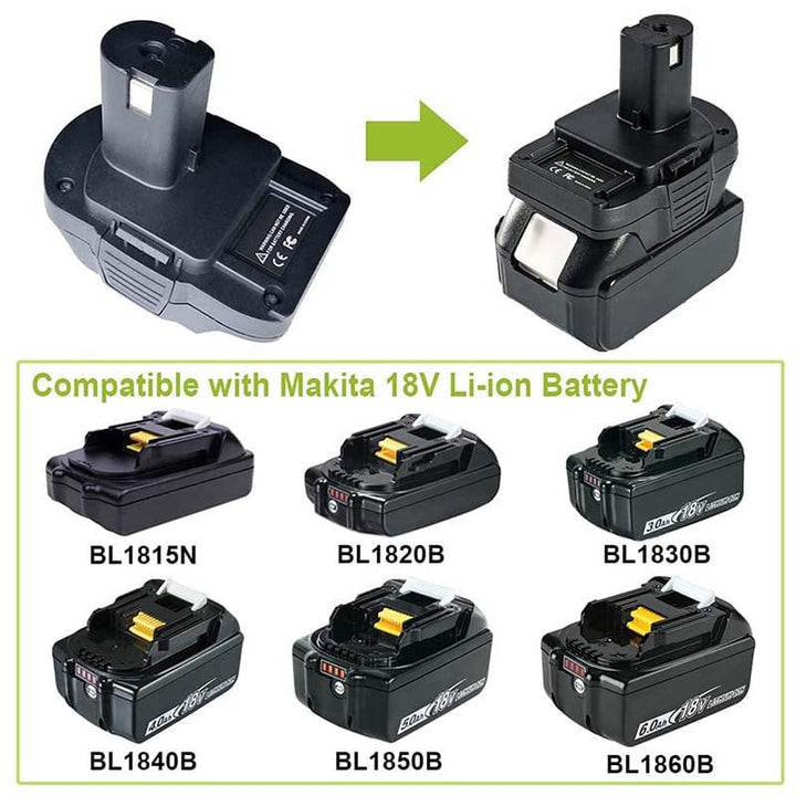 Makita 18V to Ryobi 18V Battery Adapter | Powuse