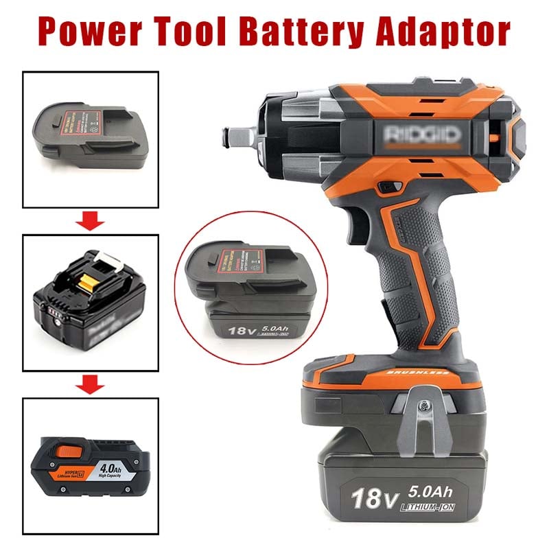 1PCS Adapter For Makita 18V LXT Battery To Power For AEG & RIDGID 18V Type Tools