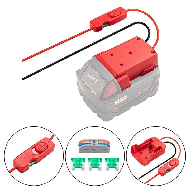 Upgraded Milwaukee M18 Battery Power Wheels Adapter Powuse