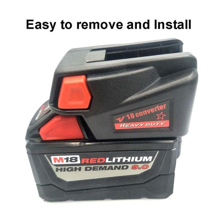 Milwaukee M18 to Milwaukee V18 Battery Adapter | Powuse