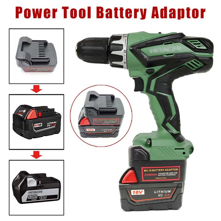 Milwaukee 18V to Hitachi/Hikoki/Metabo HPT 18V Battery Adapter | Powuse