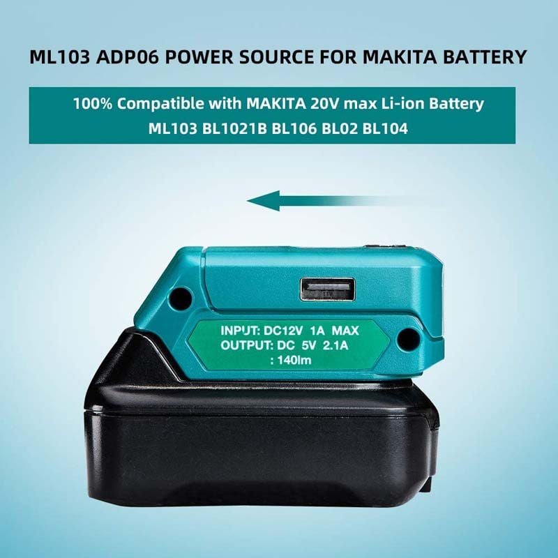Makita ADP06 12V CXT Lithium-Ion Cordless Power Source 